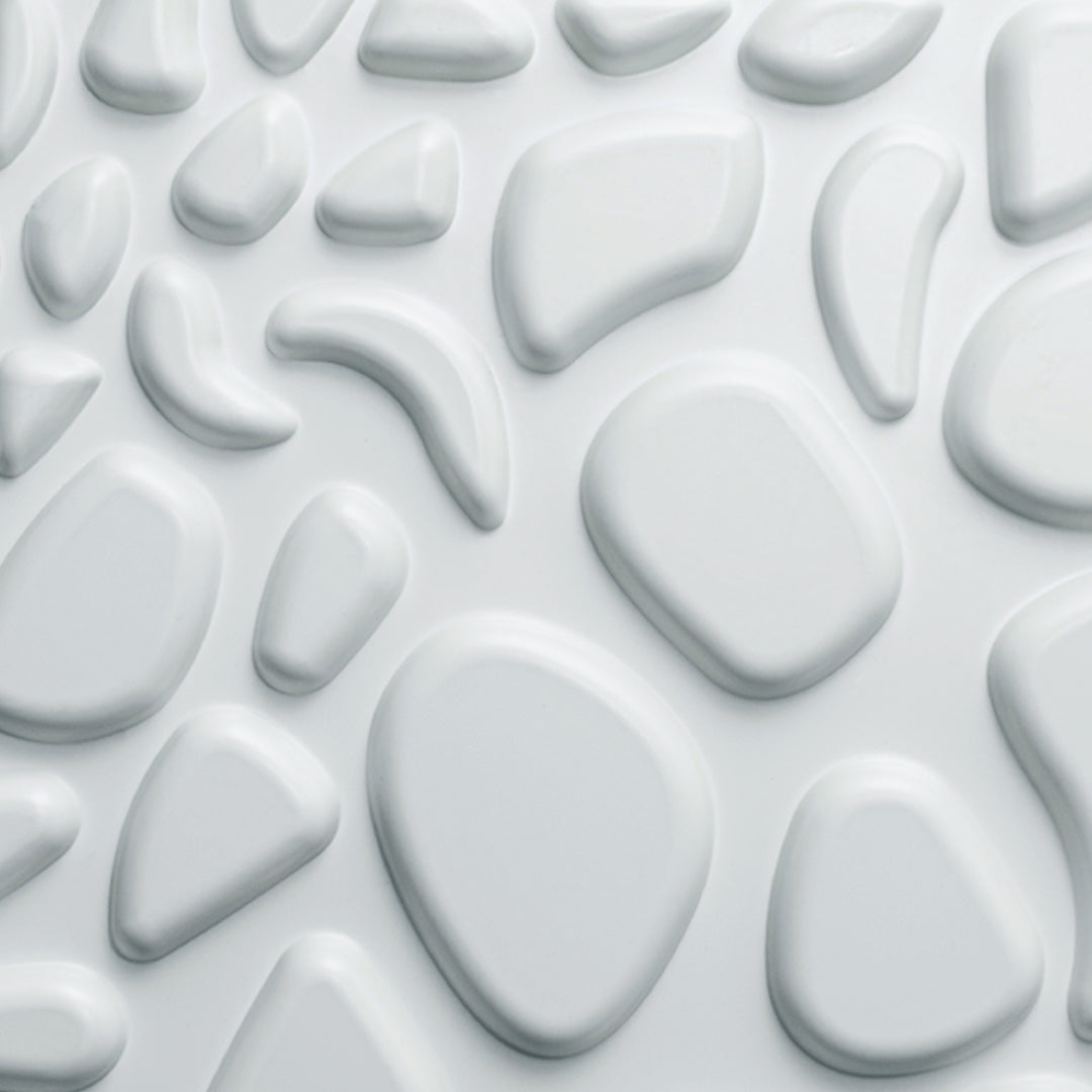 Panel decorativo de PVC 3D - Piedras - 10 piezas