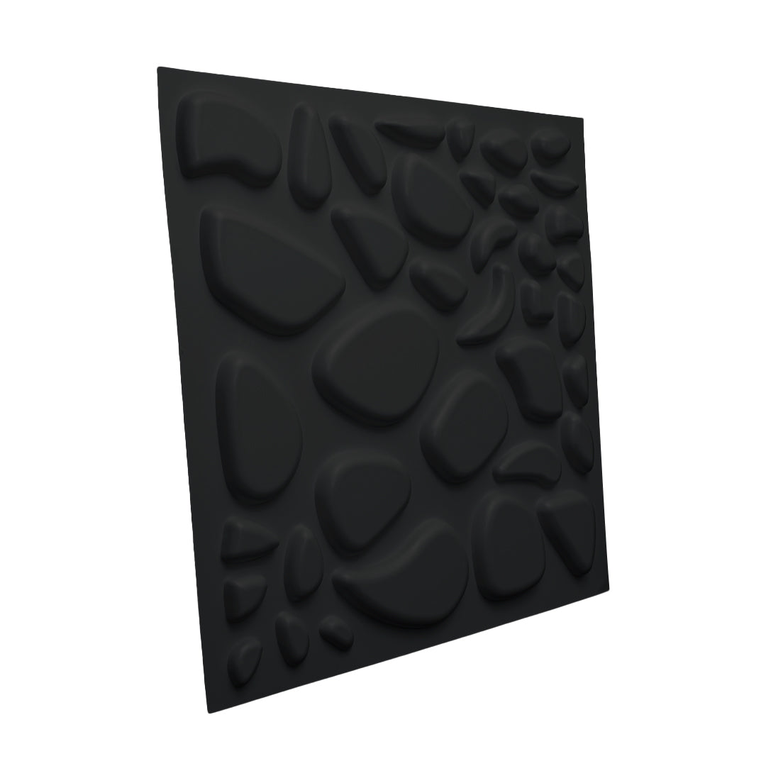 Panel decorativo de PVC 3D - Piedras - 10 piezas