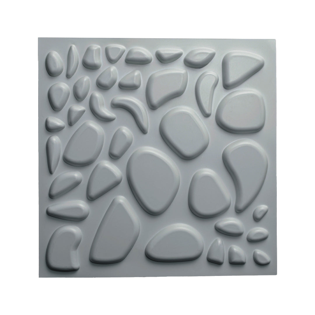 Panel decorativo de PVC 3D - Piedras - 10 piezas